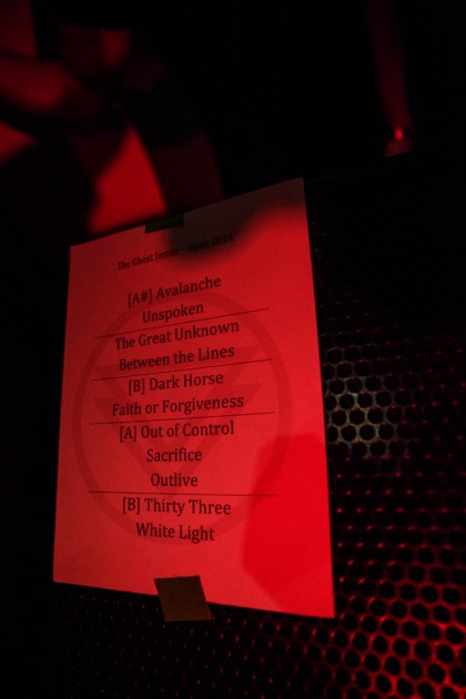 The Ghost Inside - Setlist